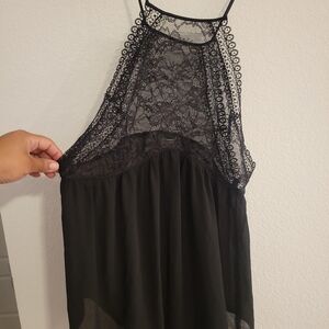 Victoria's Secret Elegant Black Lace Blouse